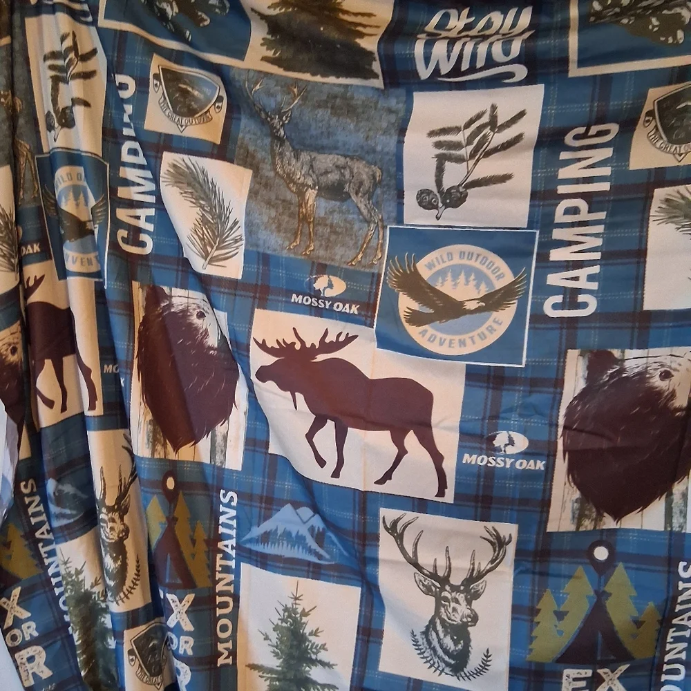 Mossy Oak Shower Fabric Shower Curtain
